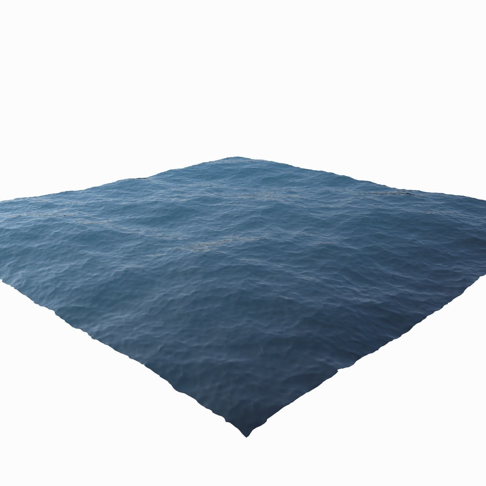 Ocean square of water 3D model_1