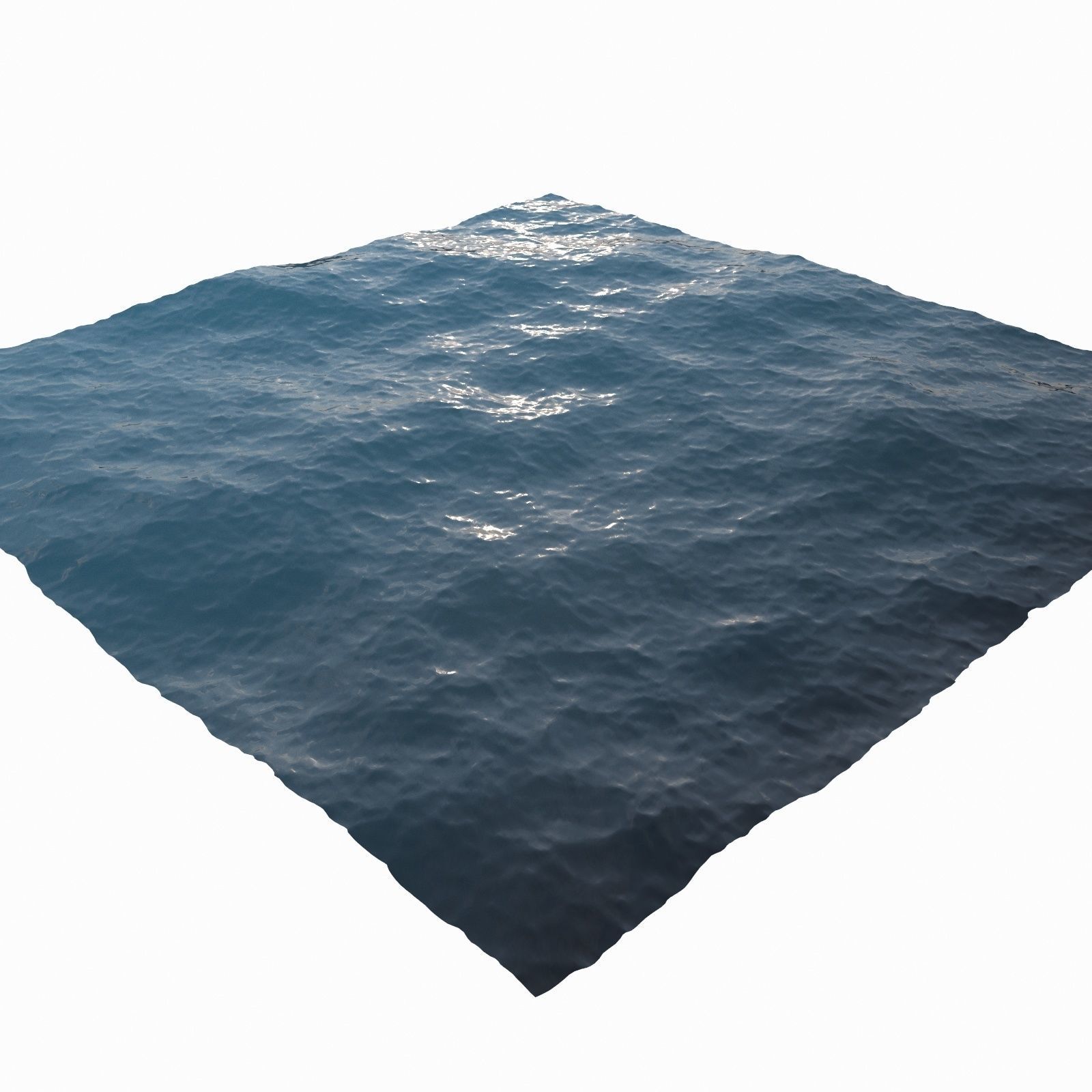 Ocean square of water 3D model_6