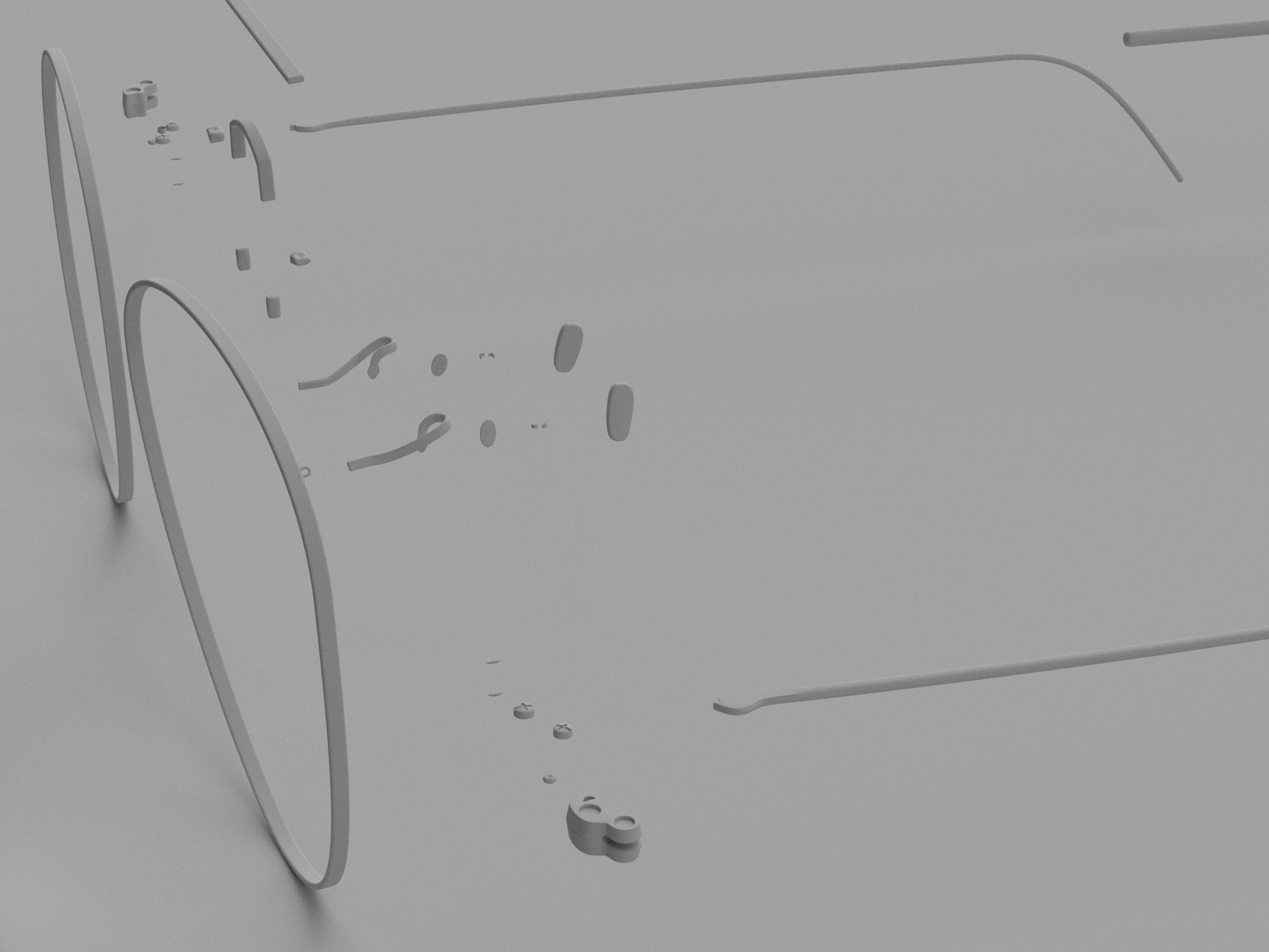 Ray-Ban Aviator sunglasses 3D model 3D model_12