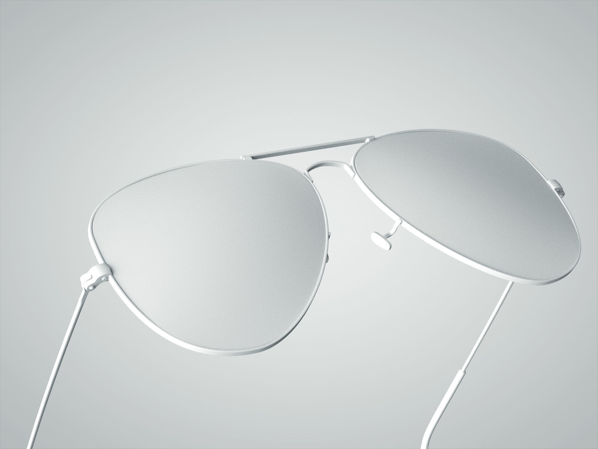 Ray-Ban Aviator sunglasses 3D model 3D model_8