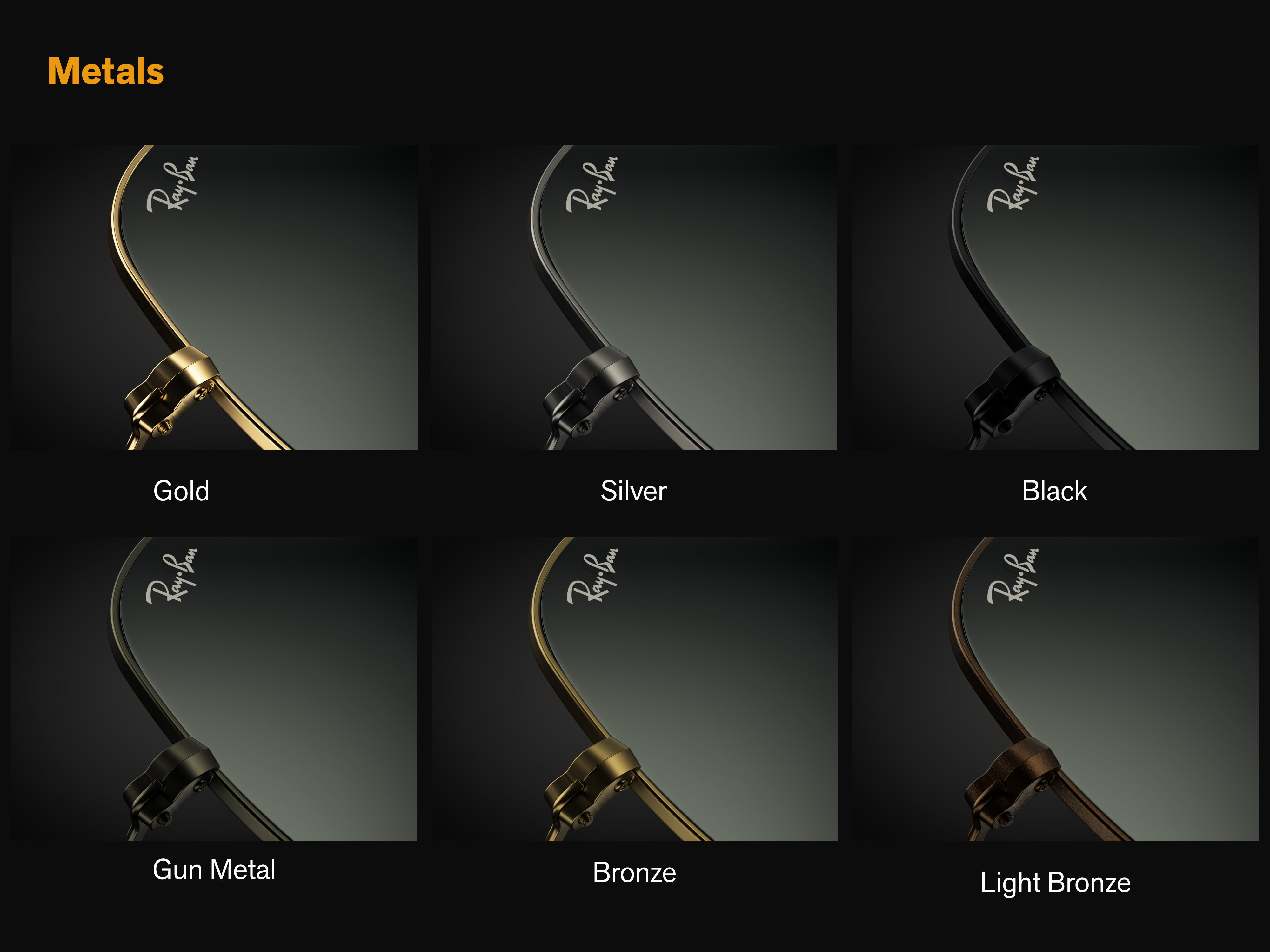 Ray-Ban Aviator sunglasses 3D model 3D model_1