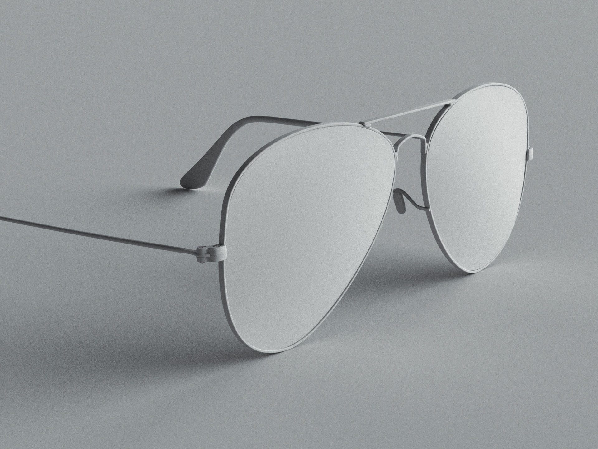 Ray-Ban Aviator sunglasses 3D model 3D model_9