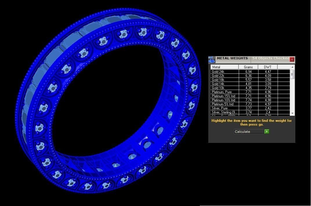 fashion ring 3D print model_5