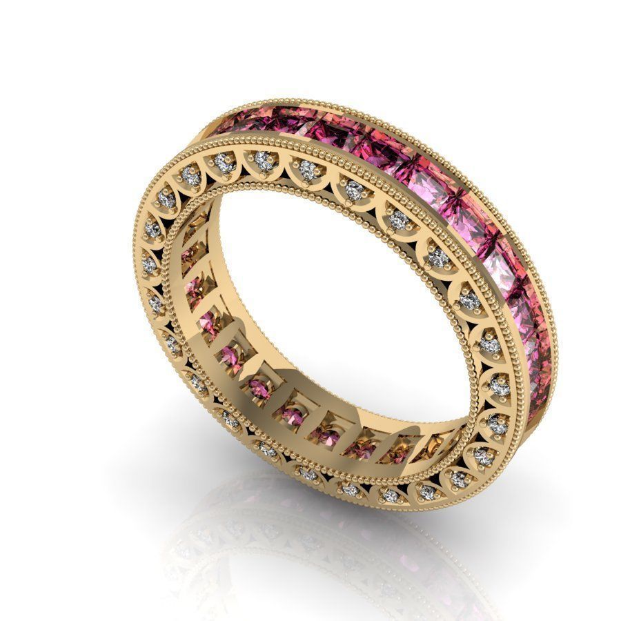 fashion ring 3D print model_2