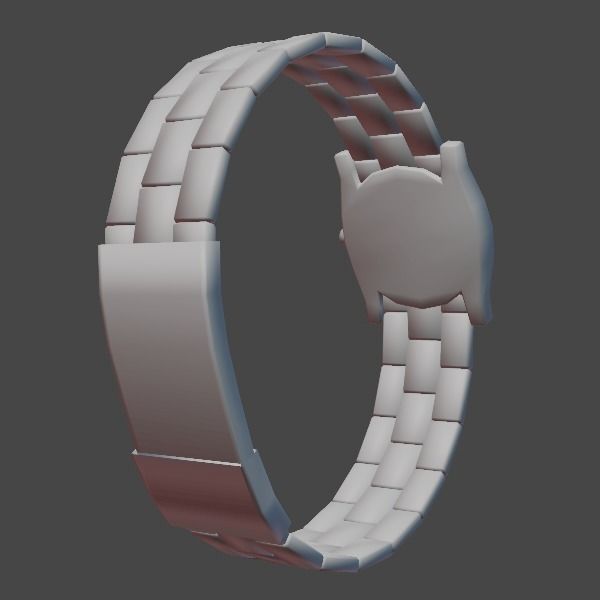 Lowpoly Watch silver in parking garage Low-poly 3D model_7