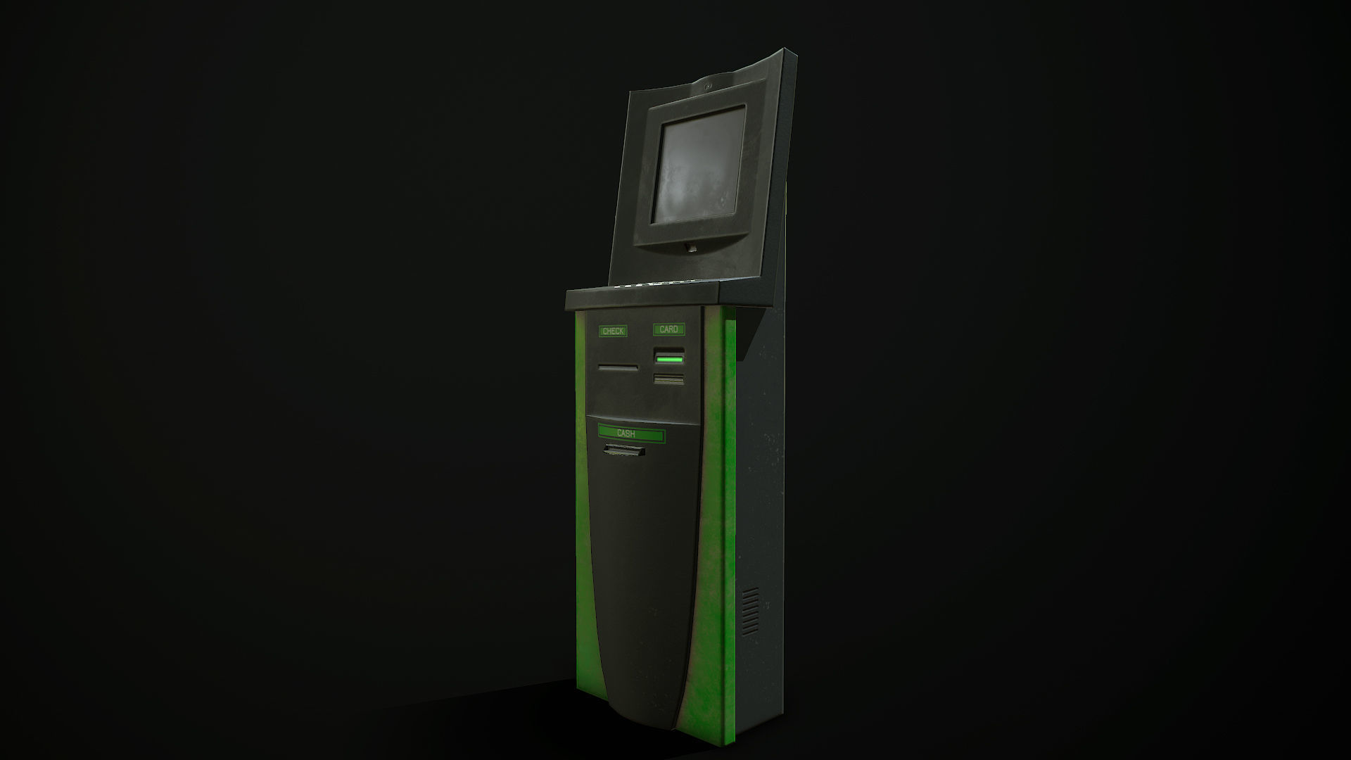 Cash Terminal 01 Low-poly 3D model_4