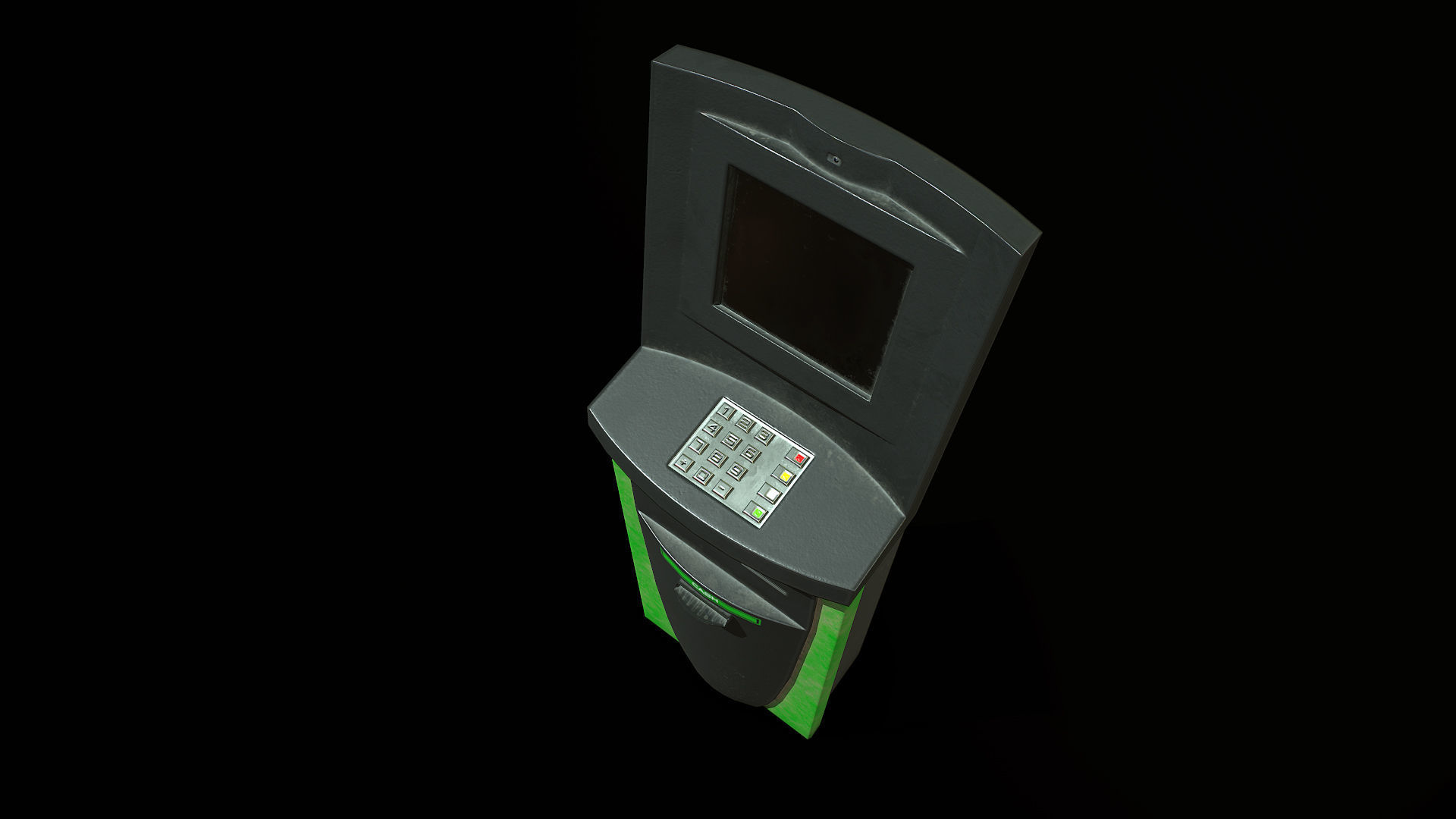 Cash Terminal 01 Low-poly 3D model_2