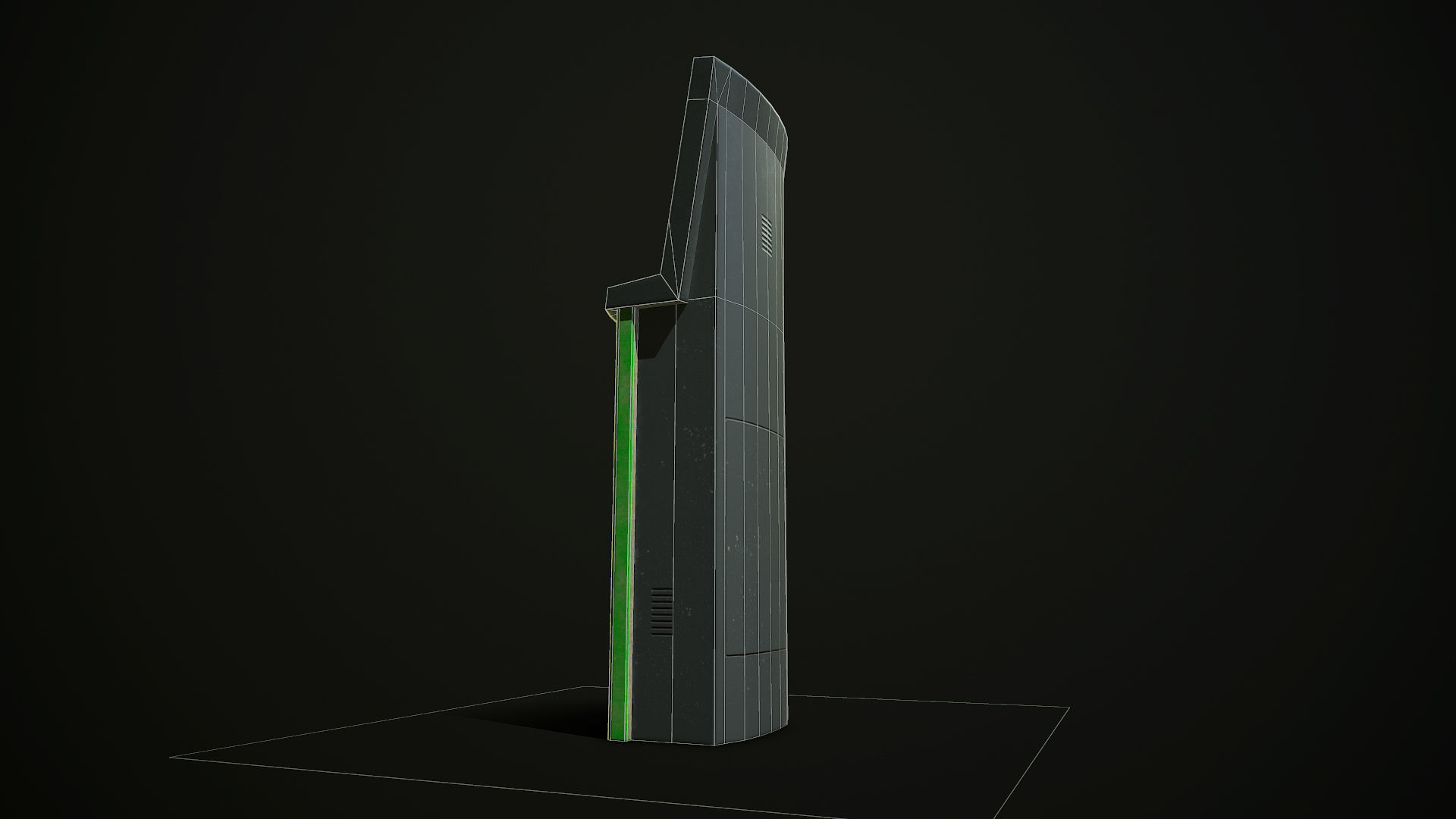 Cash Terminal 01 Low-poly 3D model_6