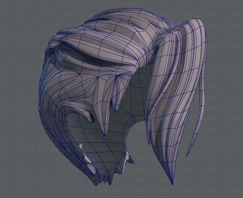 3D Hair style for boy V36 Low-poly 3D model_42