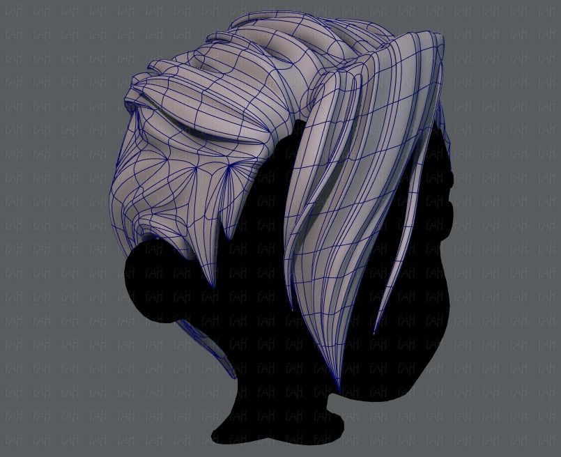 3D Hair style for boy V36 Low-poly 3D model_10