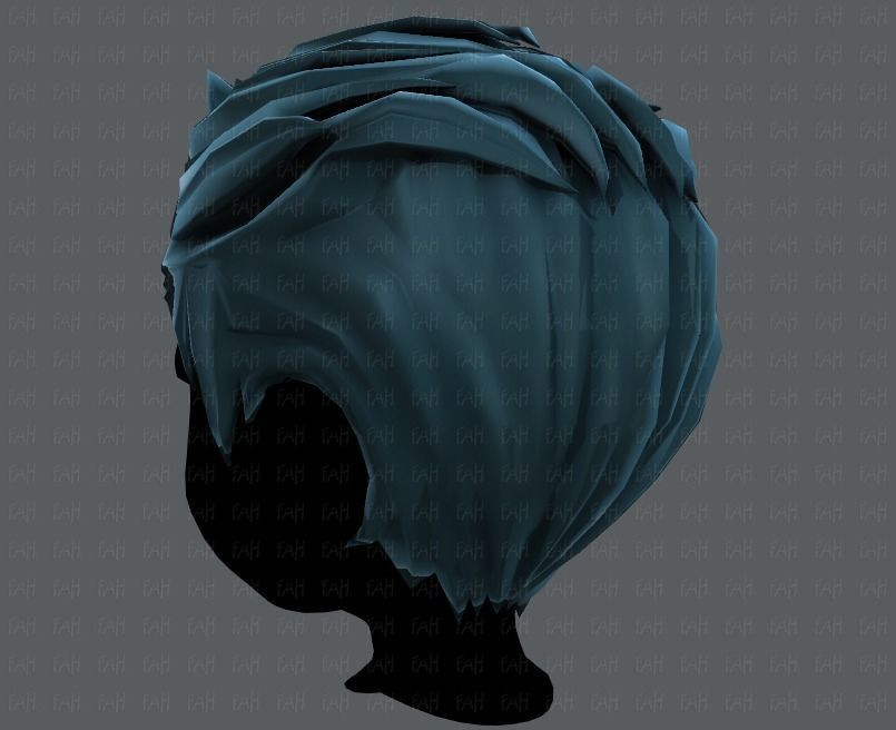 3D Hair style for boy V36 Low-poly 3D model_22
