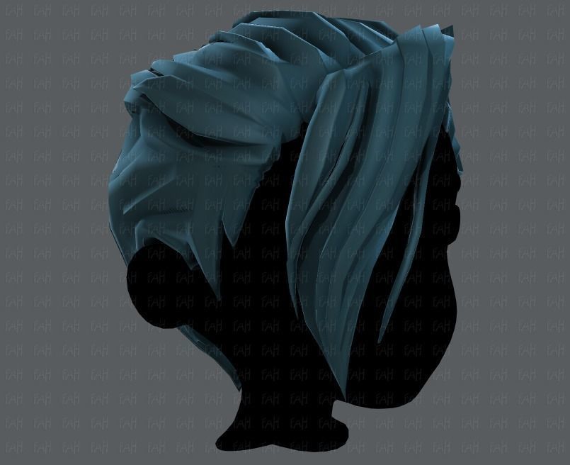 3D Hair style for boy V36 Low-poly 3D model_18