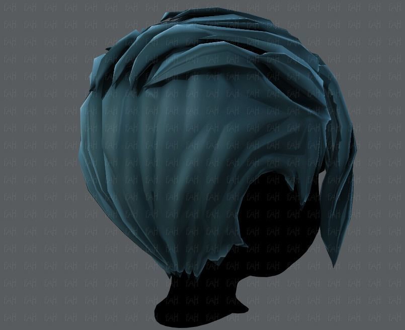 3D Hair style for boy V36 Low-poly 3D model_20