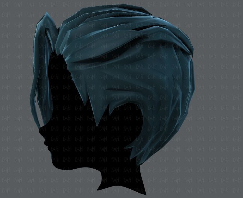 3D Hair style for boy V36 Low-poly 3D model_23