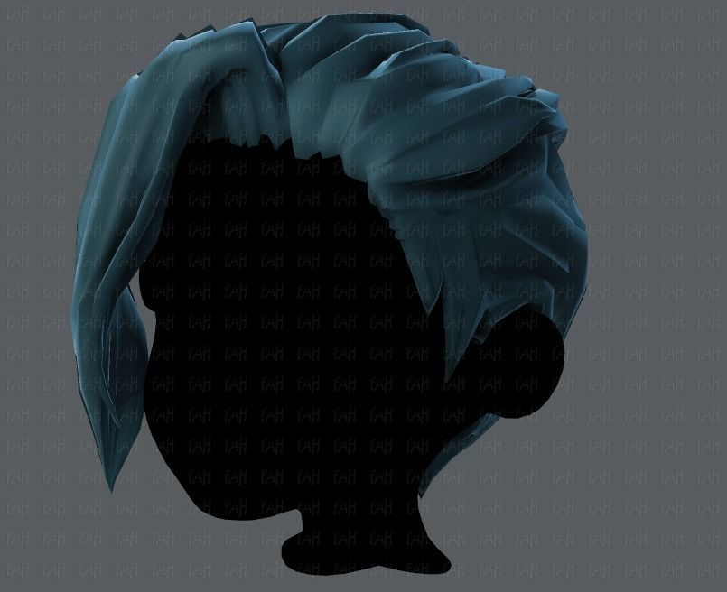 3D Hair style for boy V36 Low-poly 3D model_24