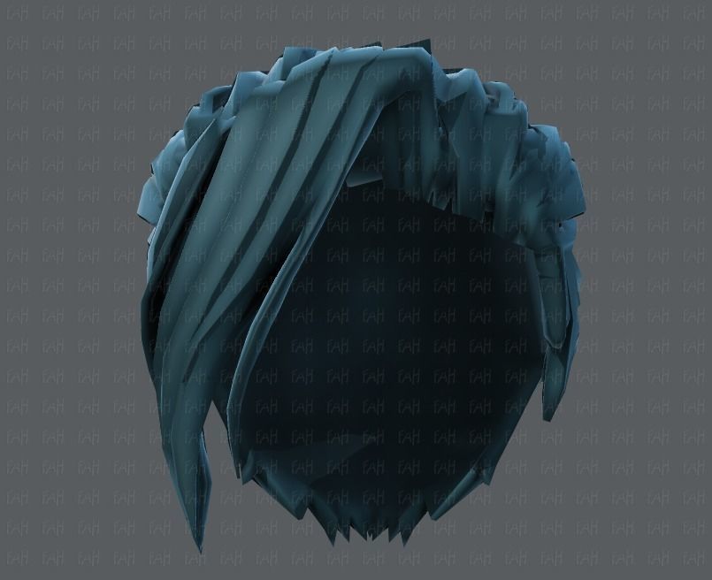 3D Hair style for boy V36 Low-poly 3D model_39