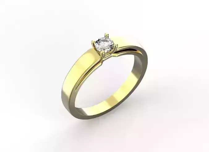 Engagement ring 4 mm stone 