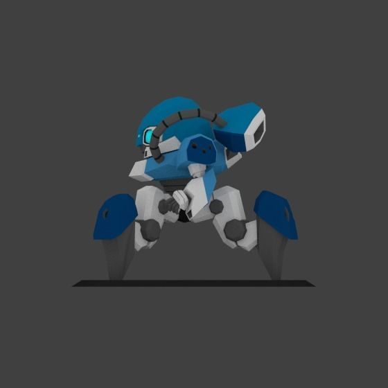 Super Mecha 16 - Chrast of Code Name CR413 - 3D Print Ready 3D print model_4