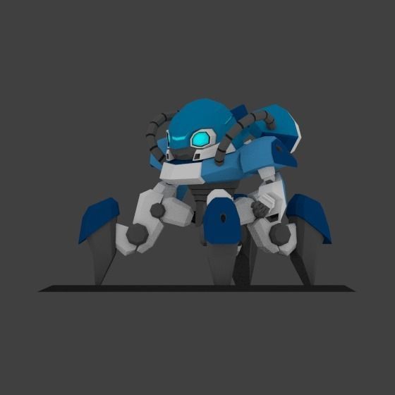 Super Mecha 16 - Chrast of Code Name CR413 - 3D Print Ready 3D print model_1