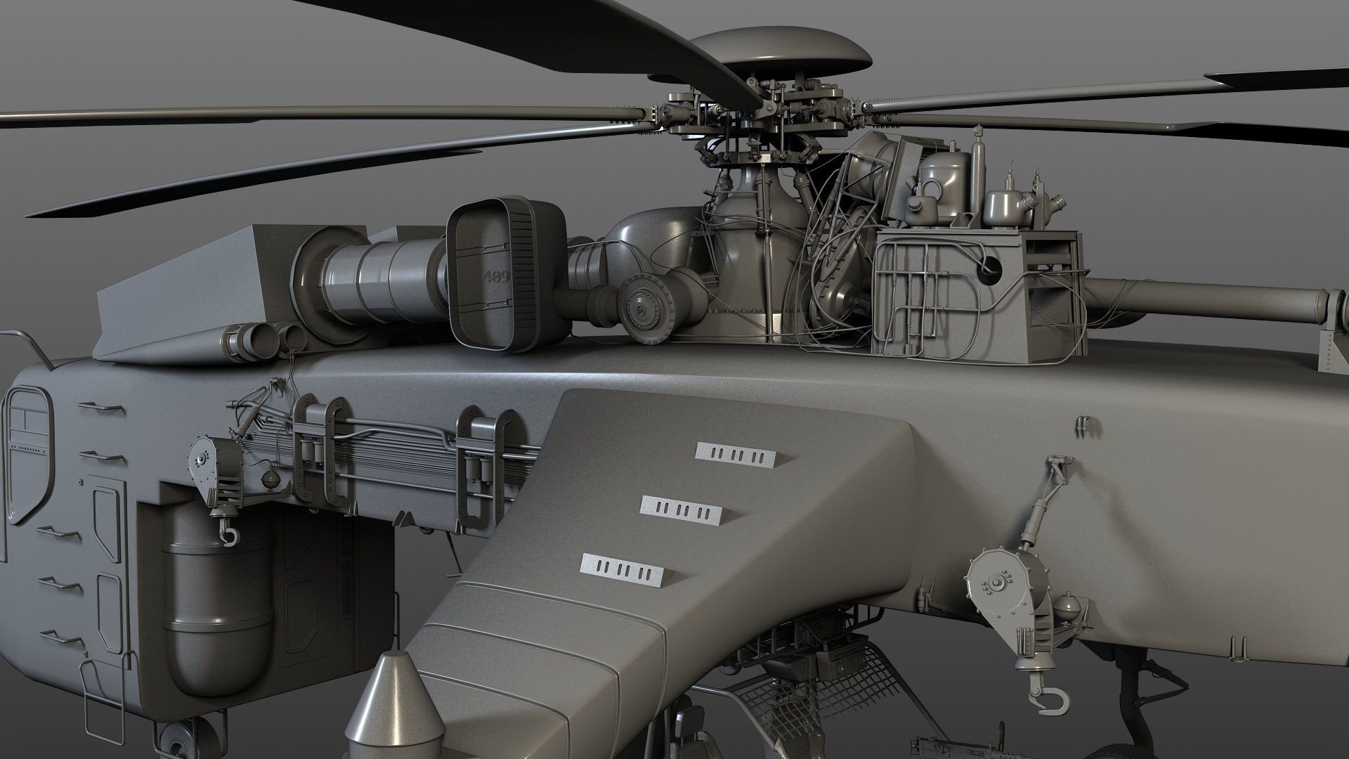 Pick up Helicopter  3D model_3