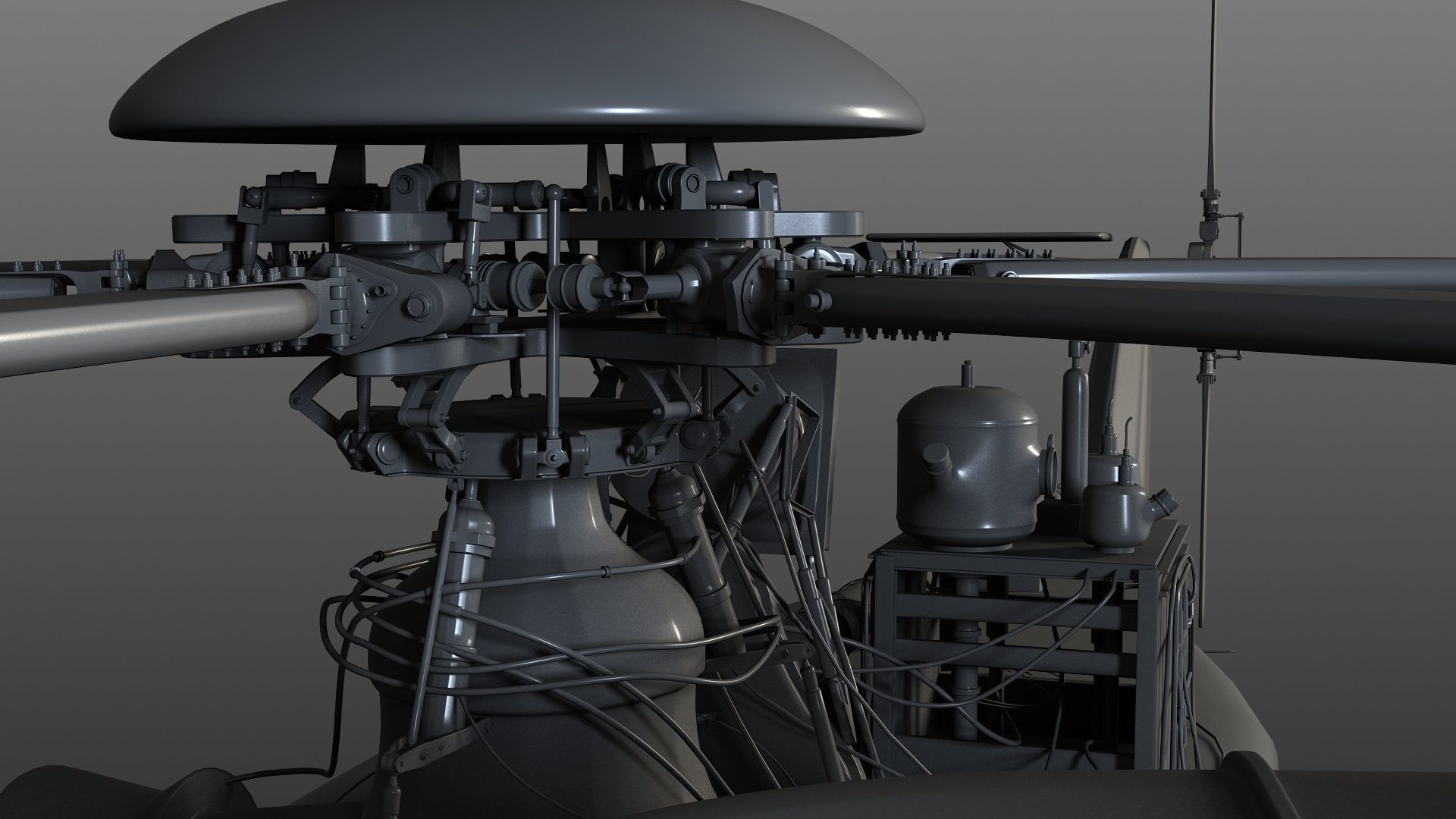 Pick up Helicopter  3D model_4