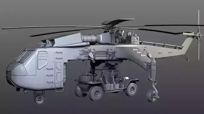 Pick up Helicopter  3D model