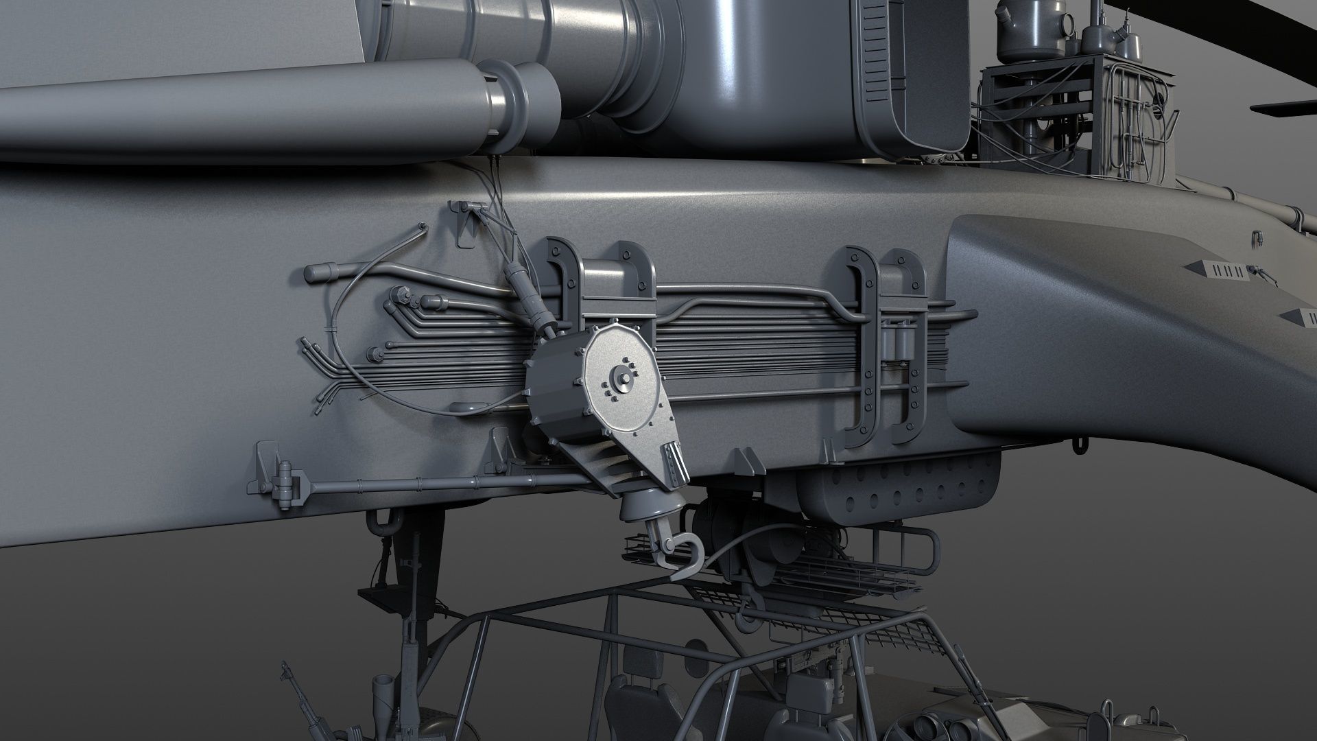 Pick up Helicopter  3D model_8