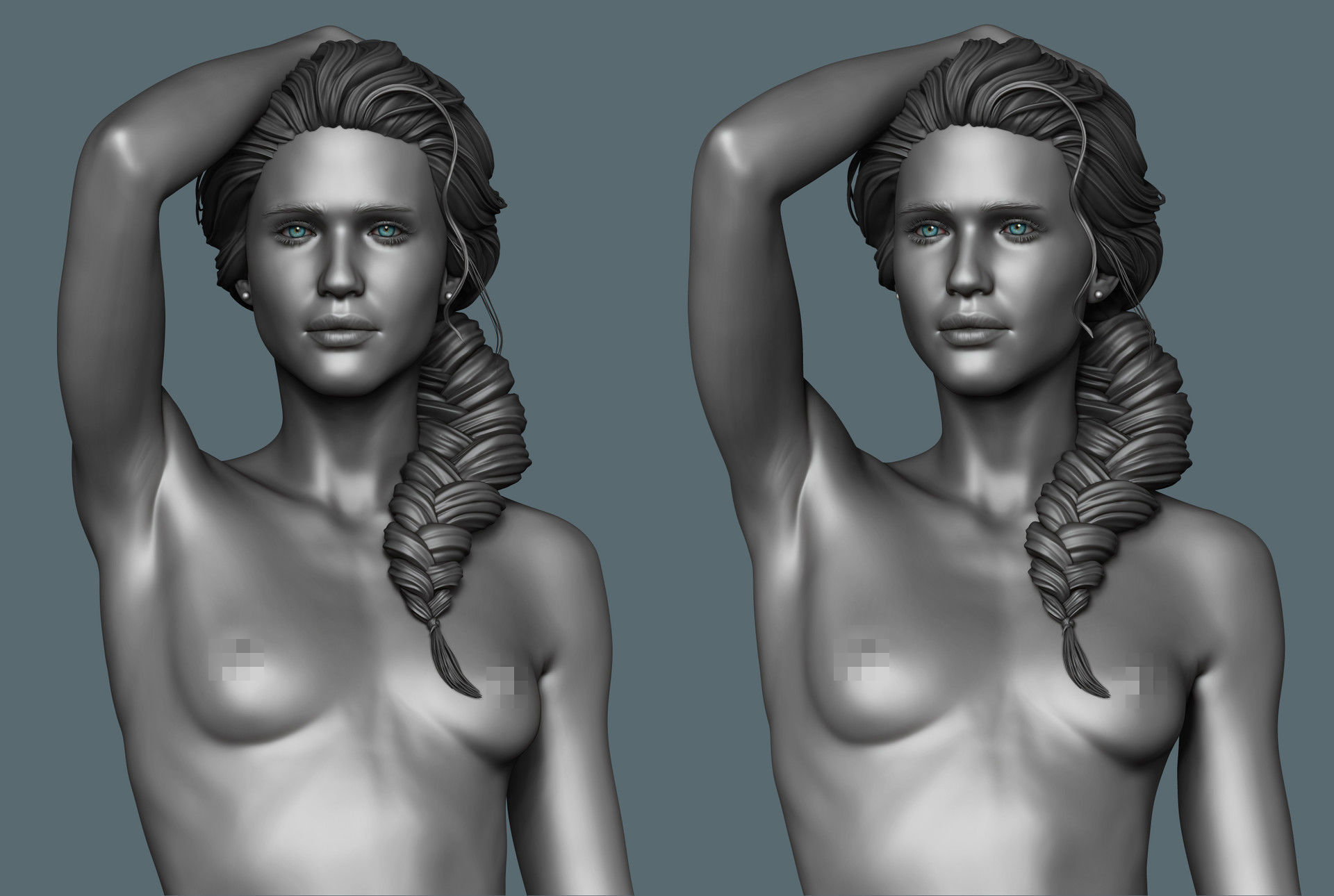 Beautiful Woman 3D print model_4