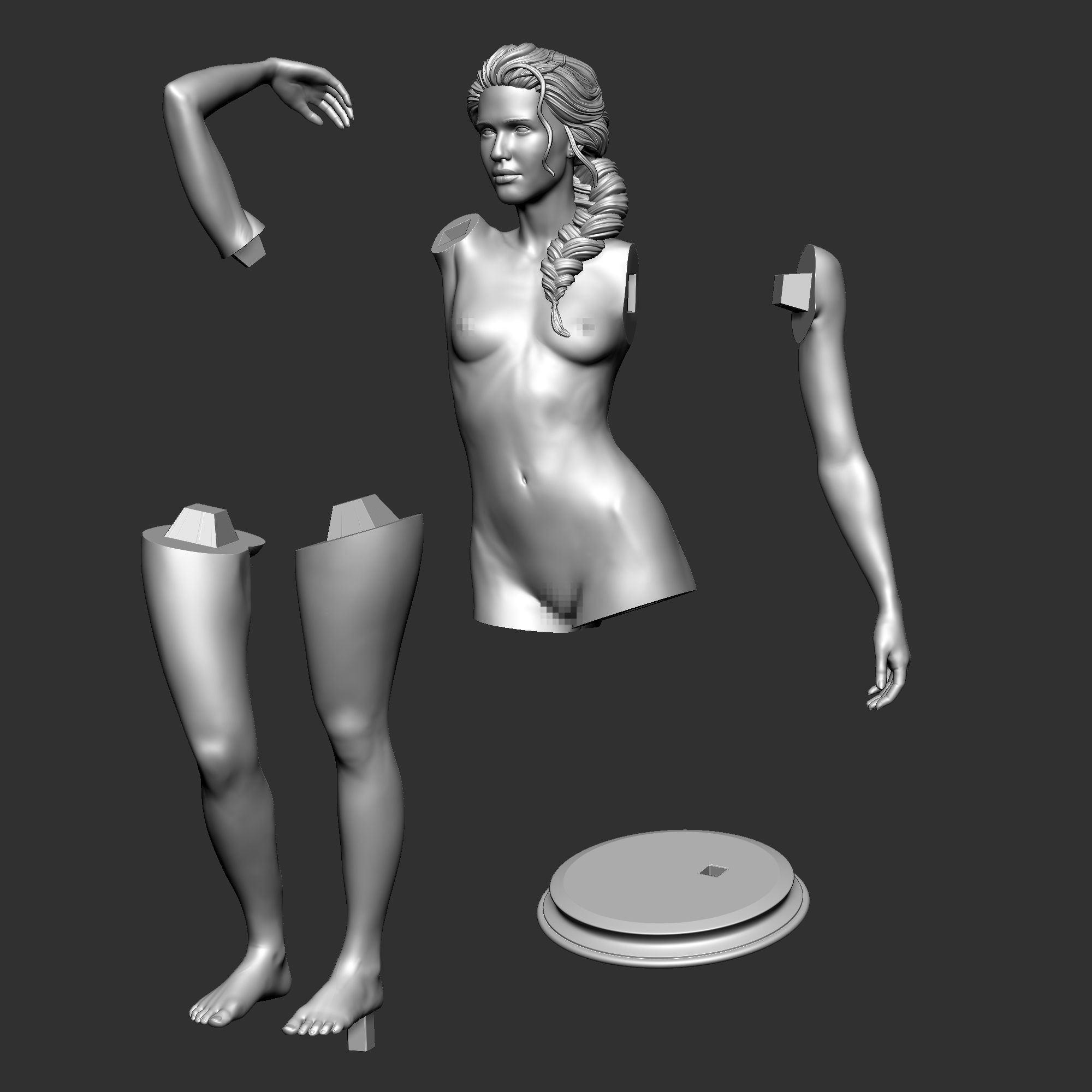 Beautiful Woman 3D print model_5