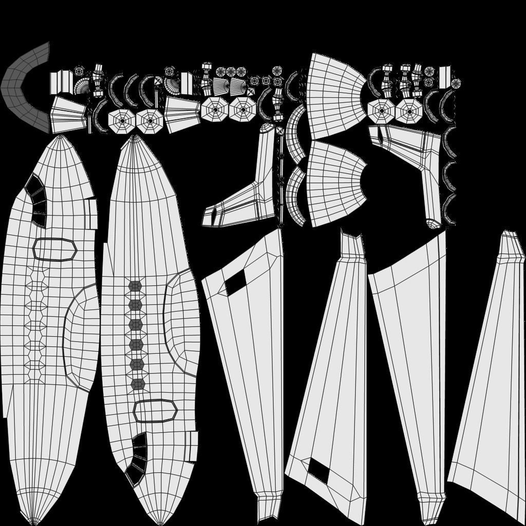 private jet with pbr textures Low-poly 3D model_8