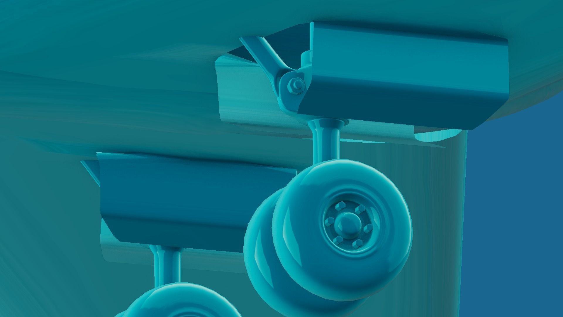 private jet with pbr textures Low-poly 3D model_18