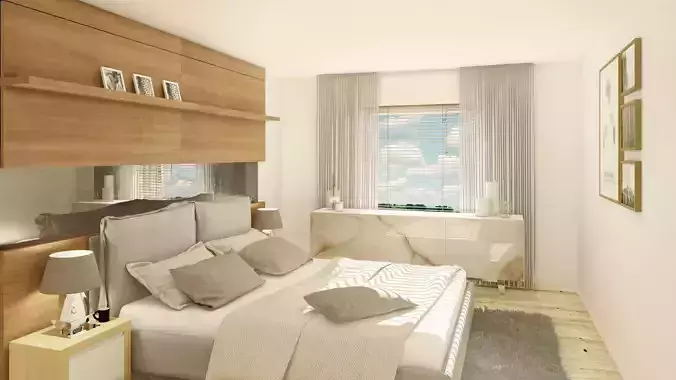 Modern bedroom 