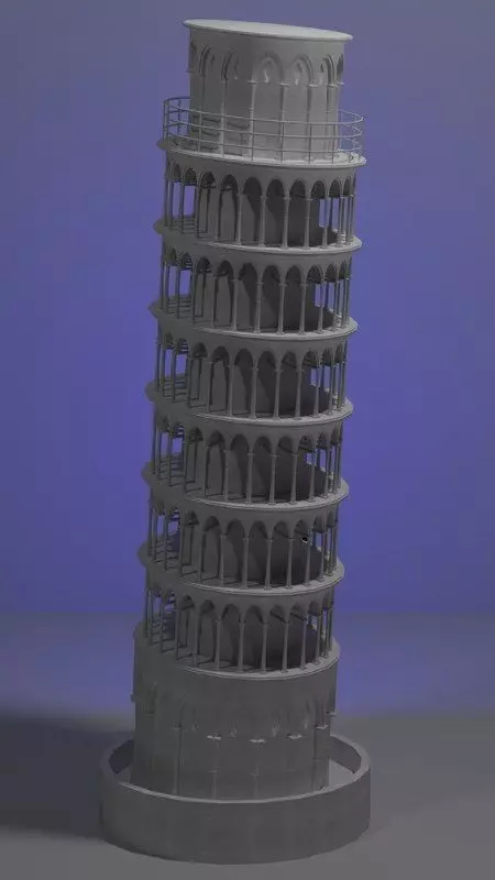 Pisa Tower 3D model_0