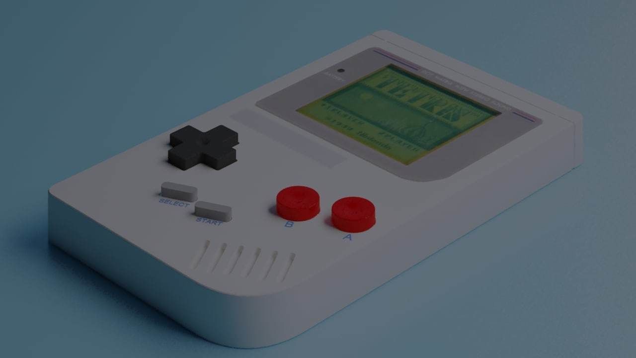 Tetris nintendo gameboy 3D model_6