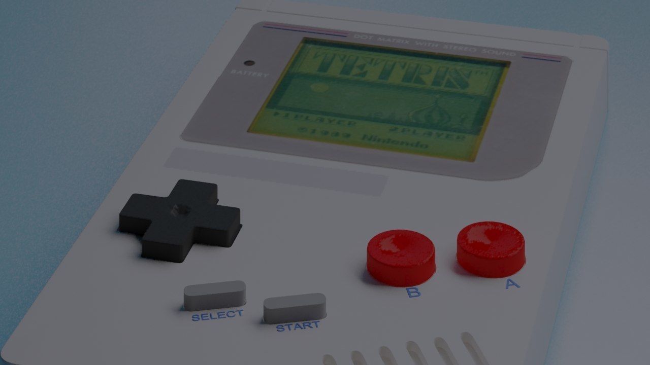 Tetris nintendo gameboy 3D model_4