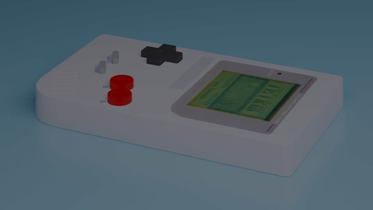 Tetris nintendo gameboy 3D model_5
