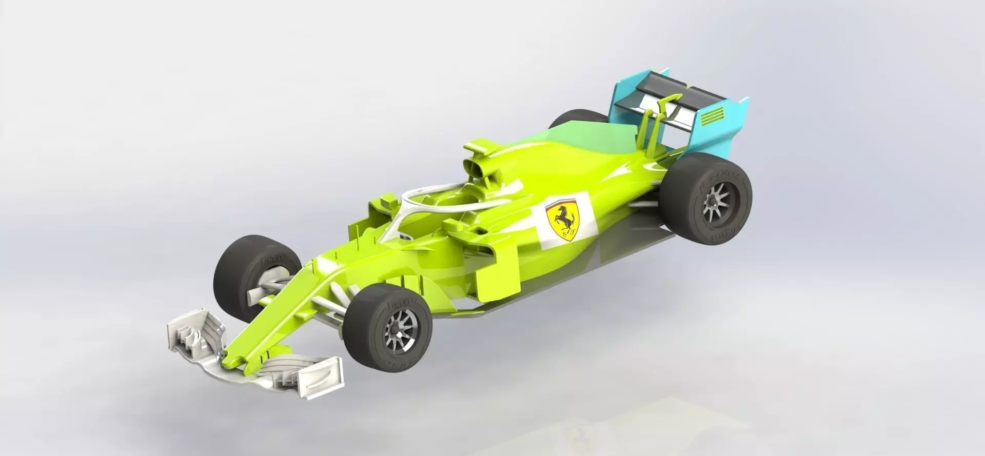 Mercedes-Ben 2018-Racing car 01 3D model