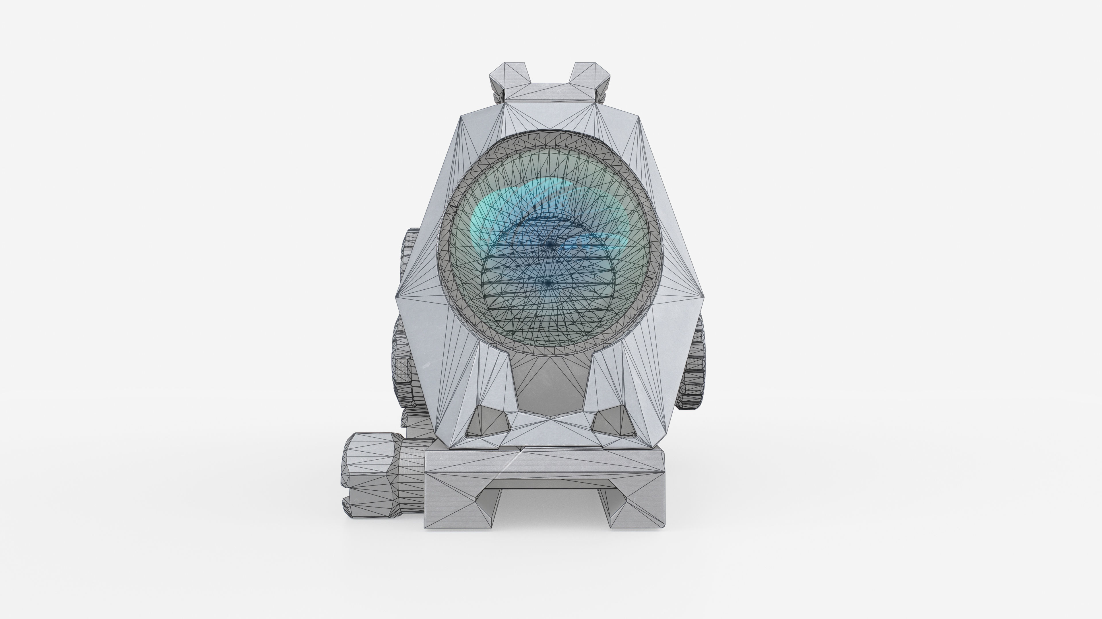 Sig Sauer Bravo4 4x30mm Wide Field Battle Sight Low-poly 3D model_14