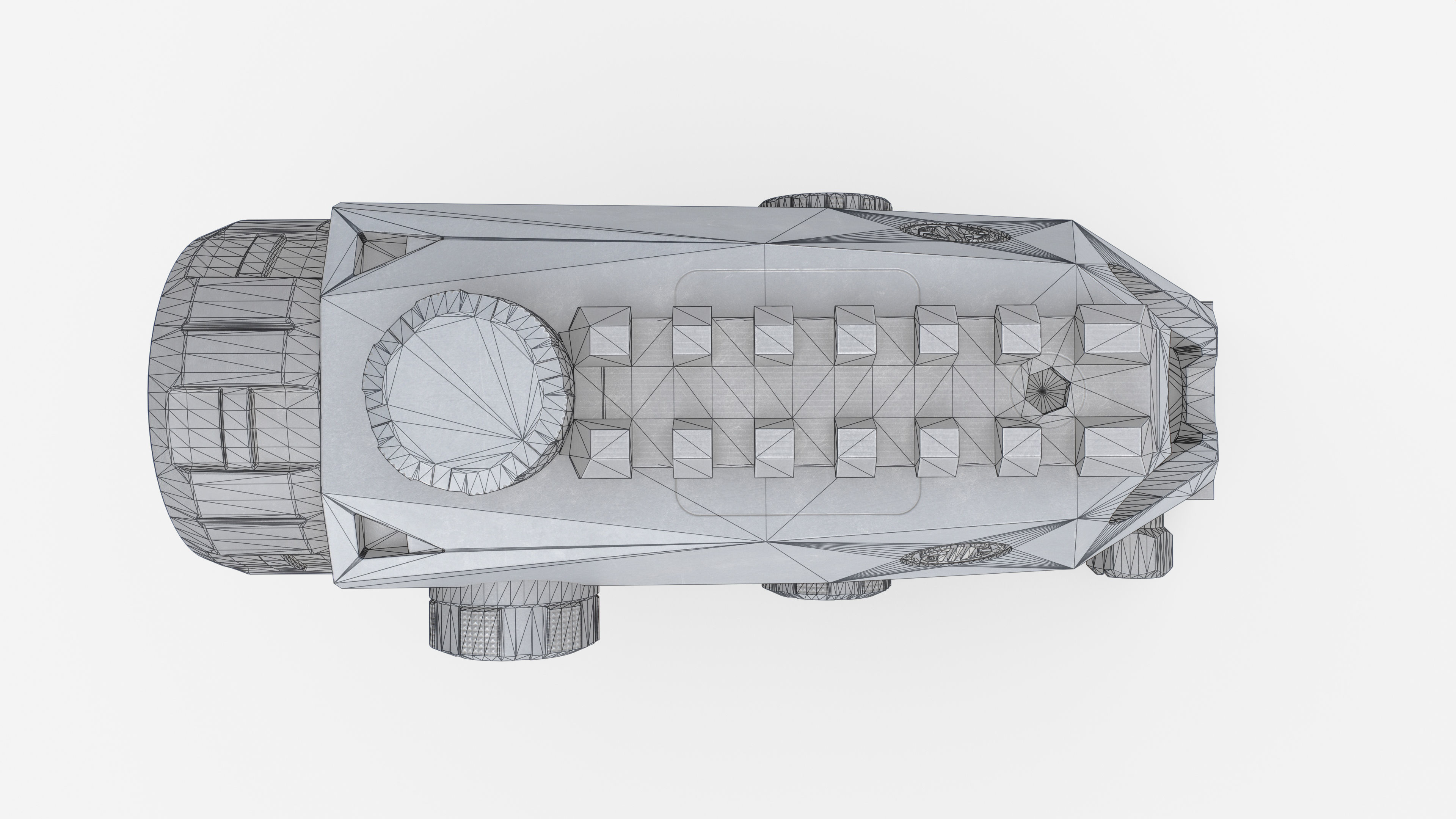 Sig Sauer Bravo4 4x30mm Wide Field Battle Sight Low-poly 3D model_16