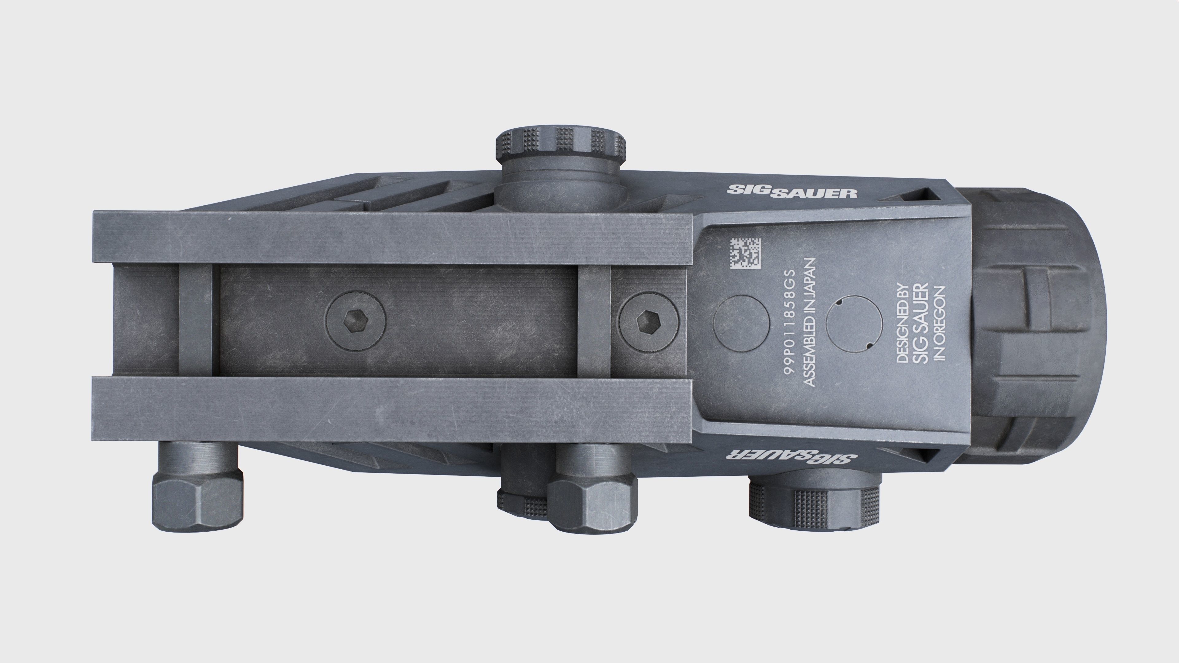 Sig Sauer Bravo4 4x30mm Wide Field Battle Sight Low-poly 3D model_11