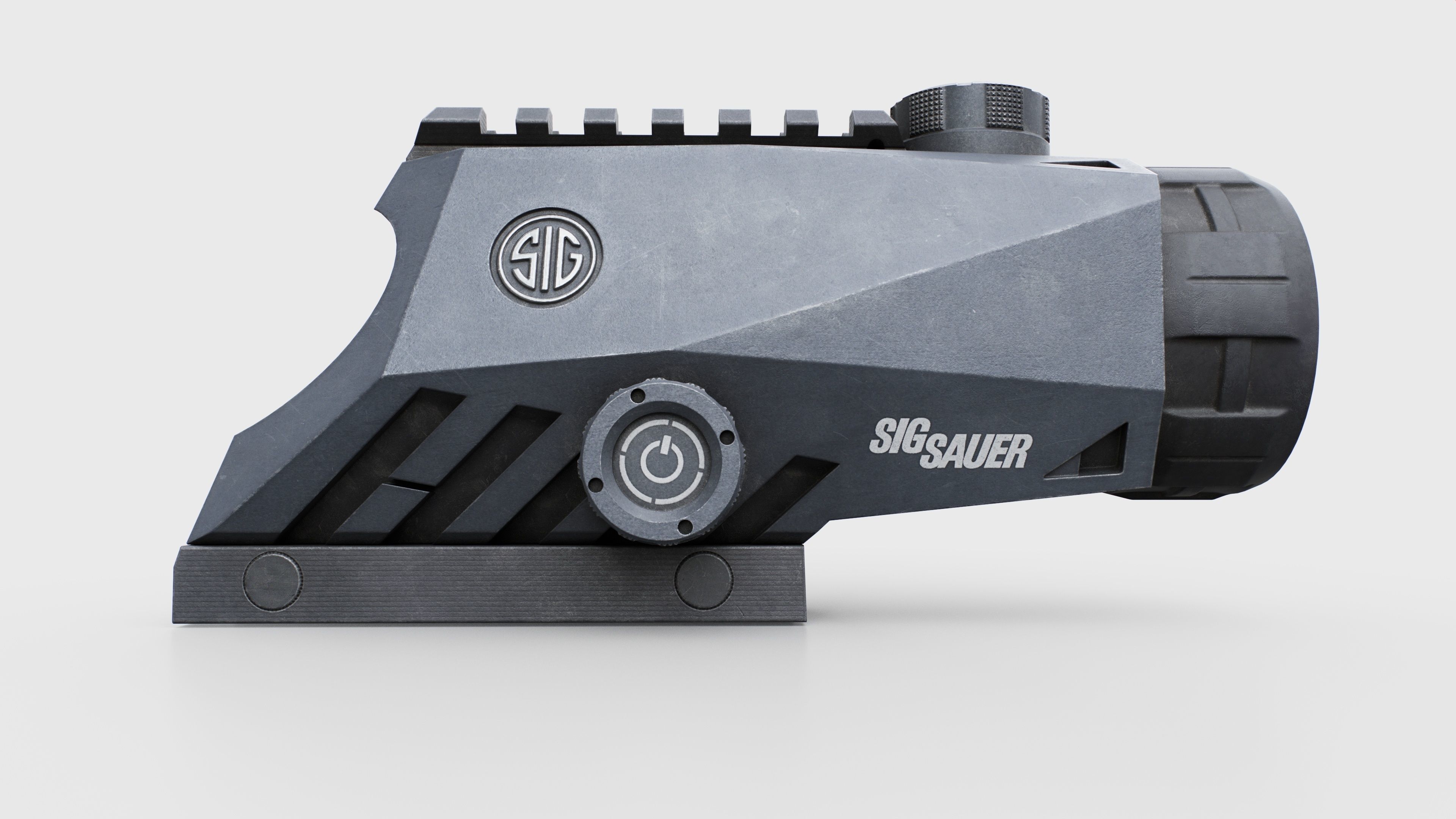 Sig Sauer Bravo4 4x30mm Wide Field Battle Sight Low-poly 3D model_3