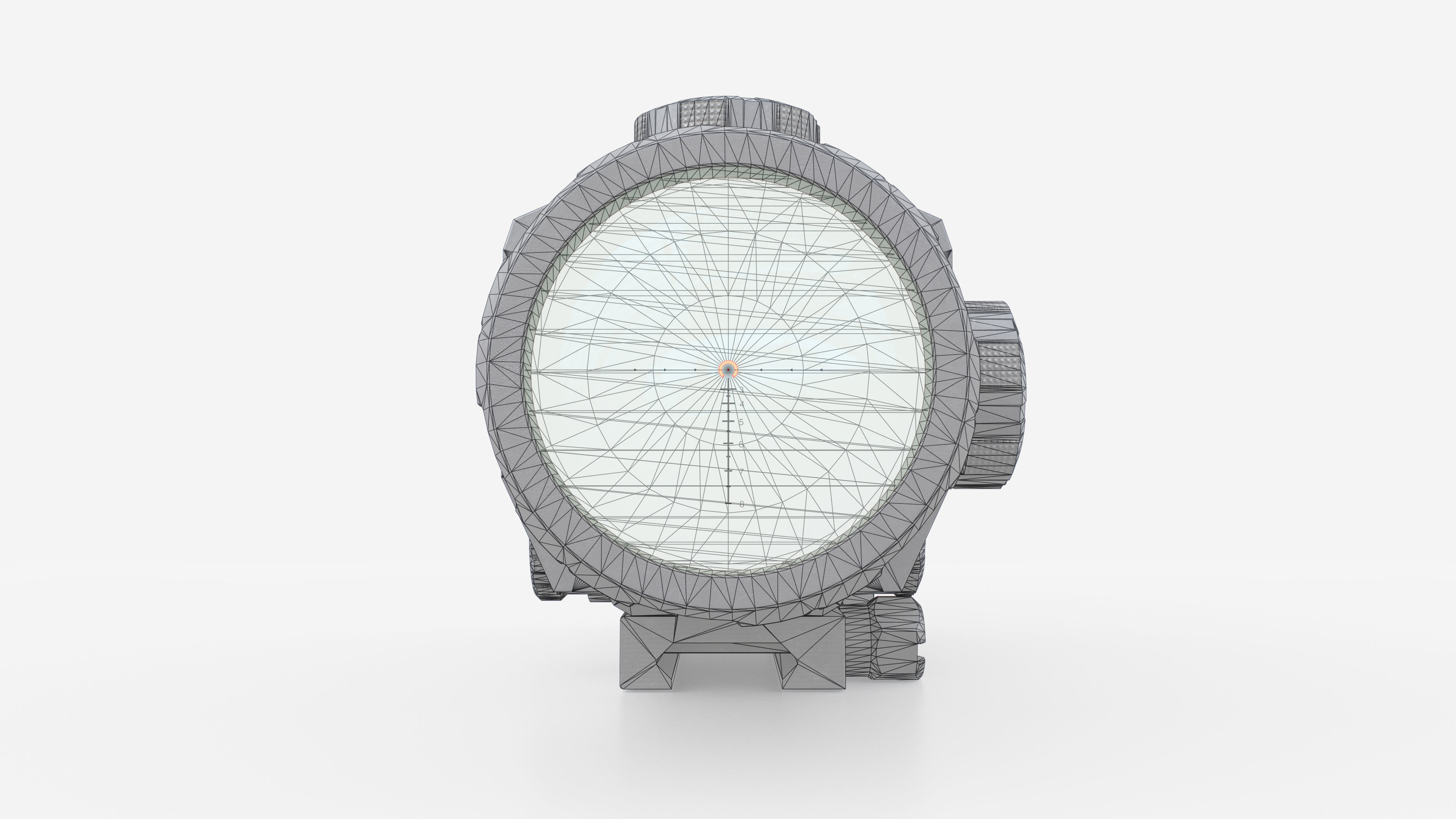 Sig Sauer Bravo4 4x30mm Wide Field Battle Sight Low-poly 3D model_15