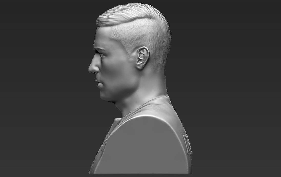 Cristiano Ronaldo bust 3D printing ready stl obj formats 3D print model_8