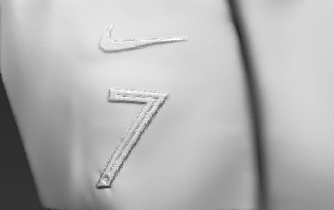 Cristiano Ronaldo bust 3D printing ready stl obj formats 3D print model_26