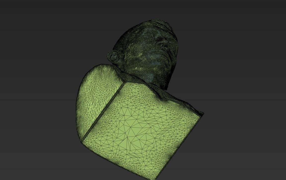 Cristiano Ronaldo bust 3D printing ready stl obj formats 3D print model_28