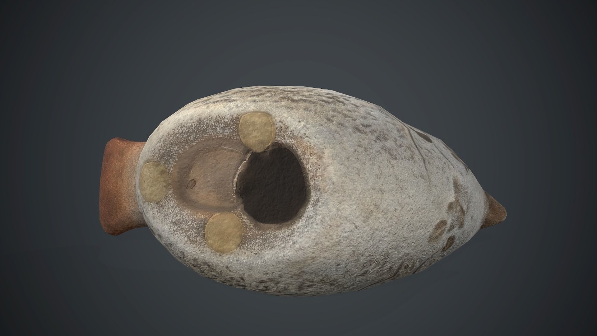 Bird Sculpture PBR Game Ready Low-poly 3D model_8