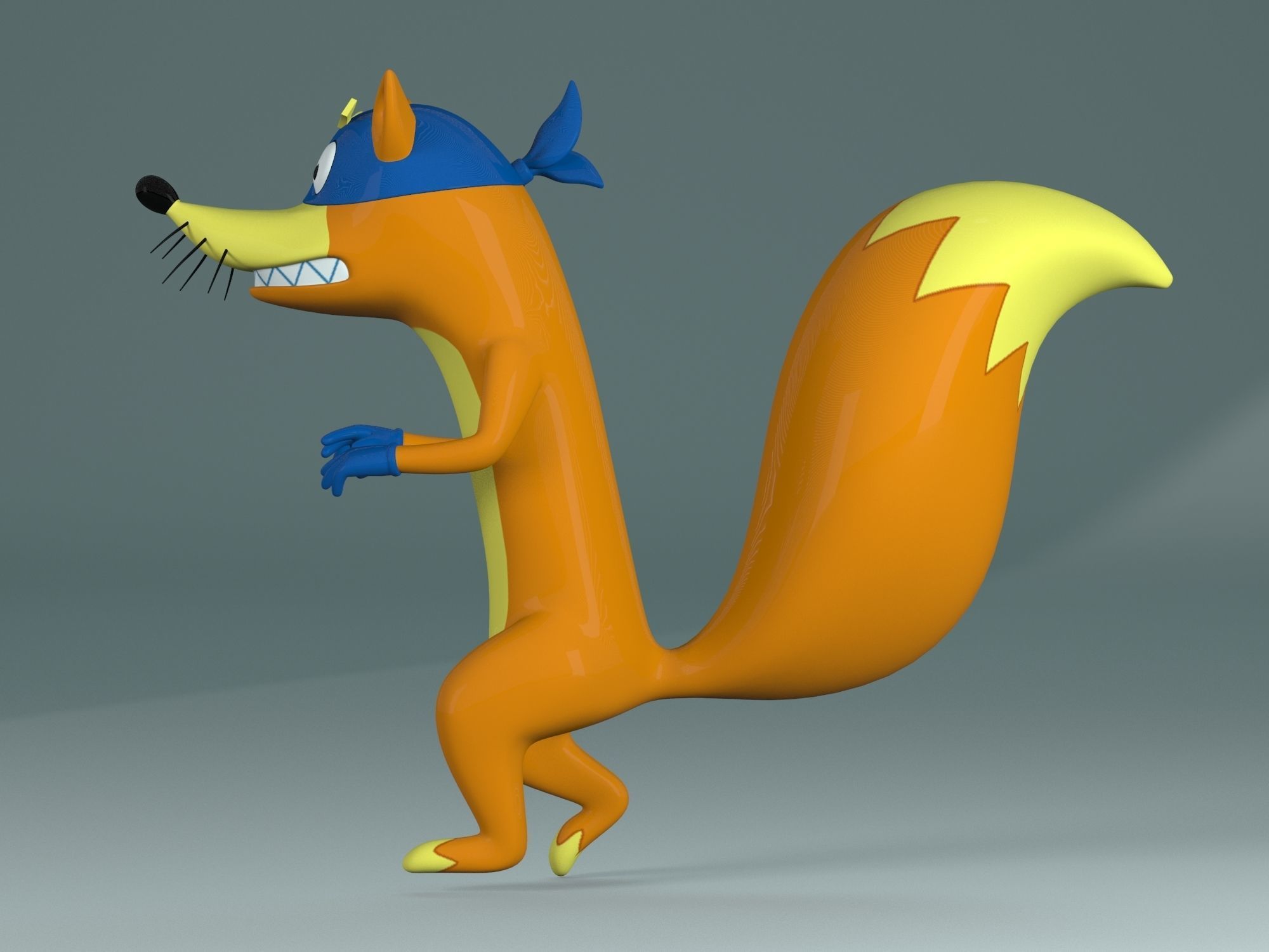 Swiper the Fox Low-poly 3D model_3