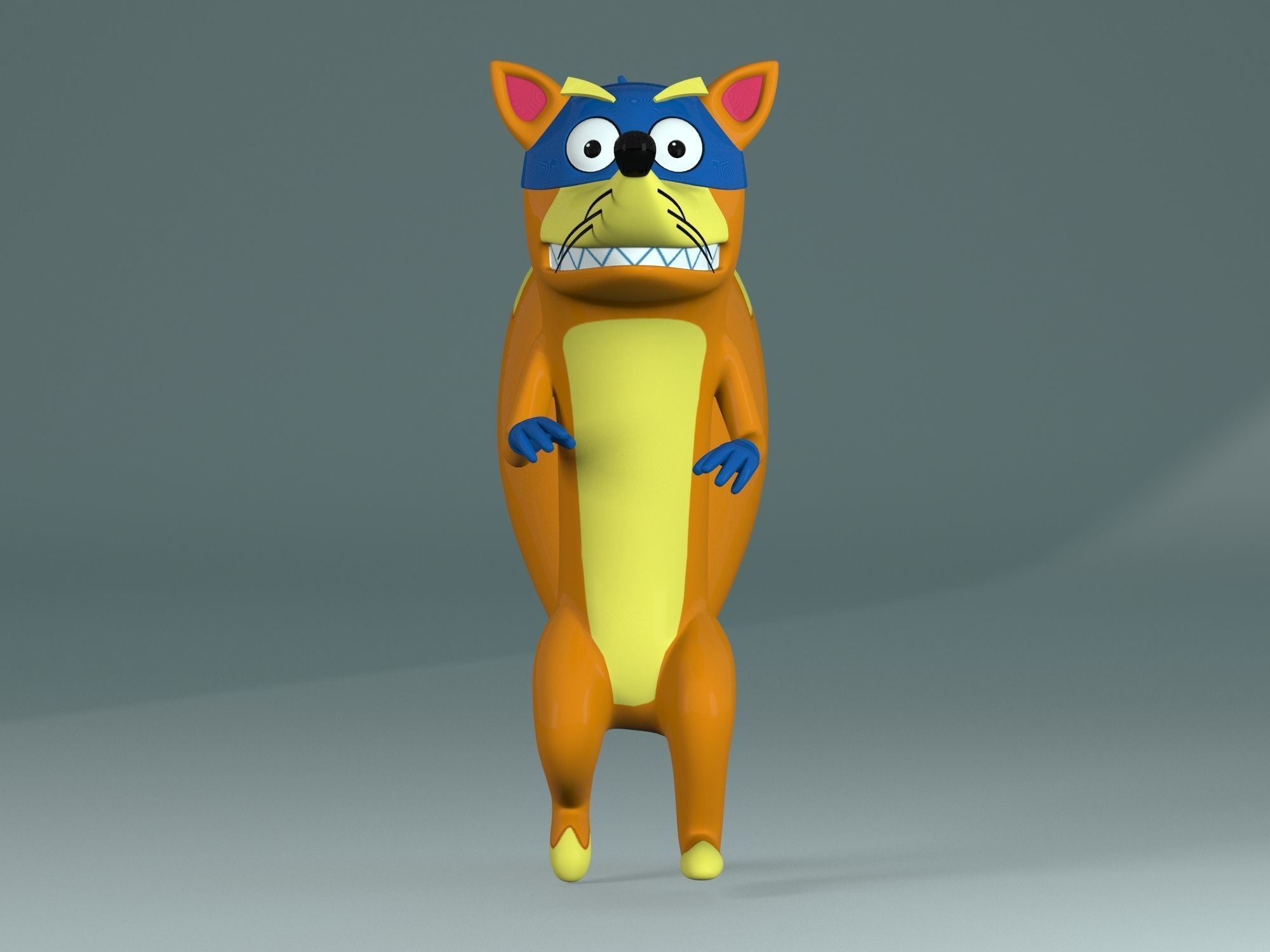 Swiper the Fox Low-poly 3D model_1