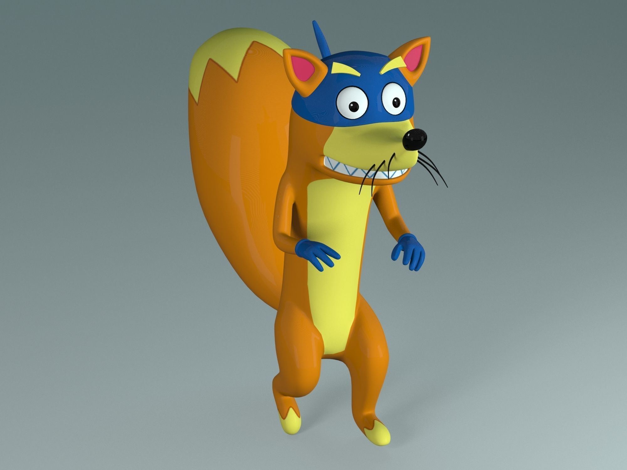 Swiper the Fox Low-poly 3D model_2