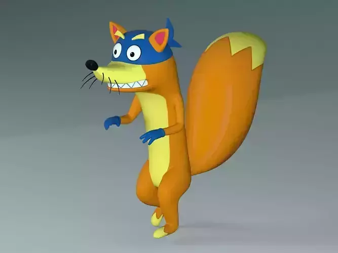 Swiper the Fox Low-poly 3D model